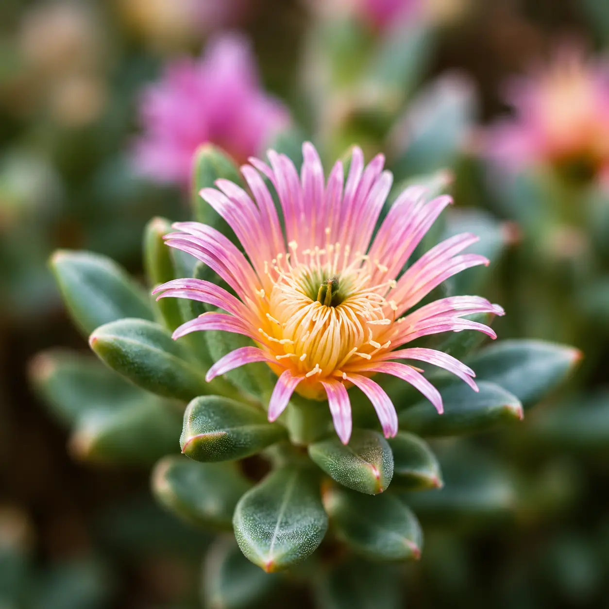 A flowering kanna plant